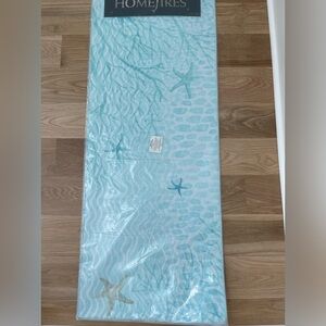 Homefires  Coastal Beach Nautical Rug Runner 21”x54”.  NEW